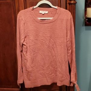Loft lightweight rose sweater
